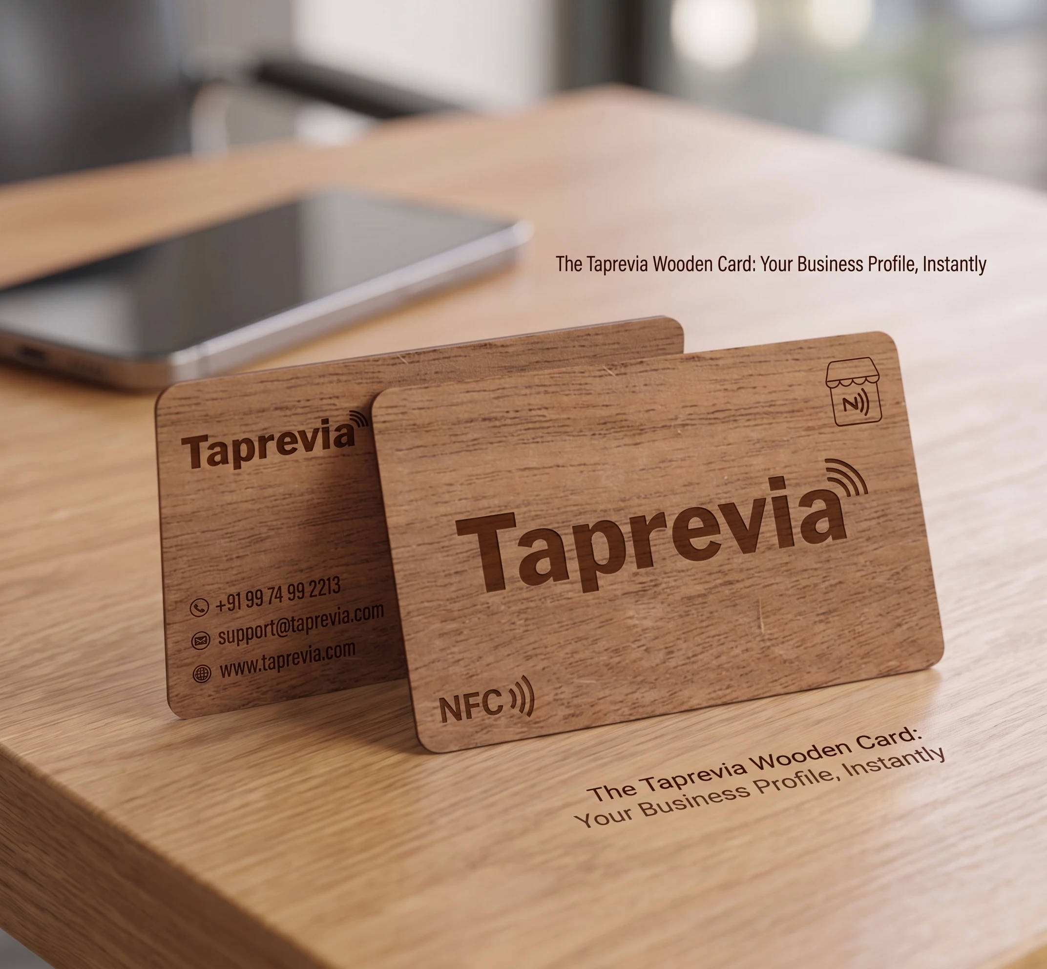 Wooden NFC Card